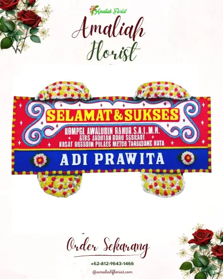 Papan Bunga Ucapan Selamat Tersobo